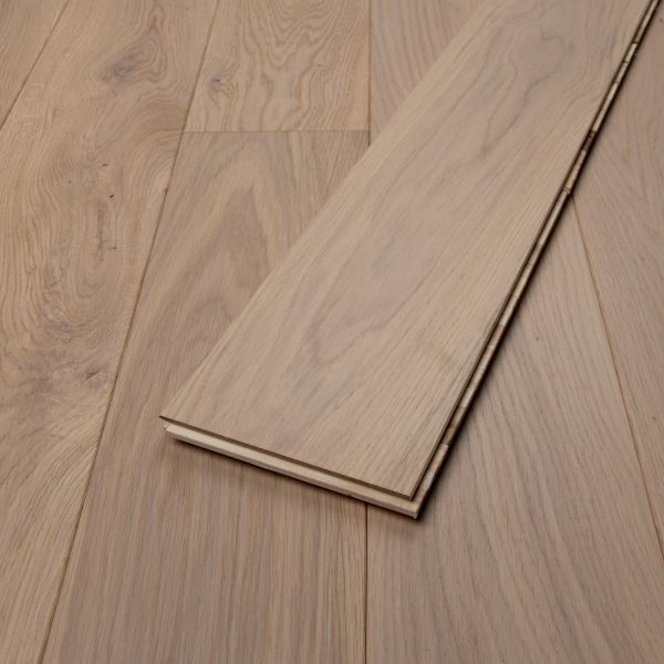 150mm x 14/3mm x 1900mm White Oiled Rustic Grade Engineered Wood Flooring 
