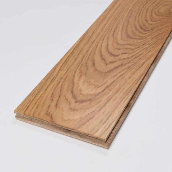 150mm x 14/3mm x random lengths Oak Lacquered Rustic Grade Engineered Wood Flooring 