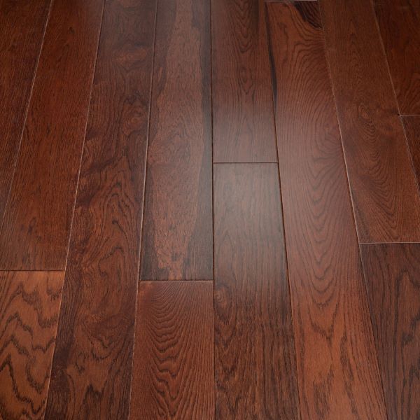 150mm x 14/3mm x random lengths Walnut Stain Oak Lacquered Rustic Grade Engineered Wood Flooring 