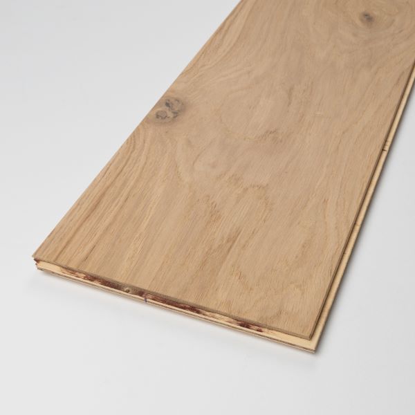 220mm x 15/4mm x 2200mm Invisible Lacquered Engineered Oak Flooring